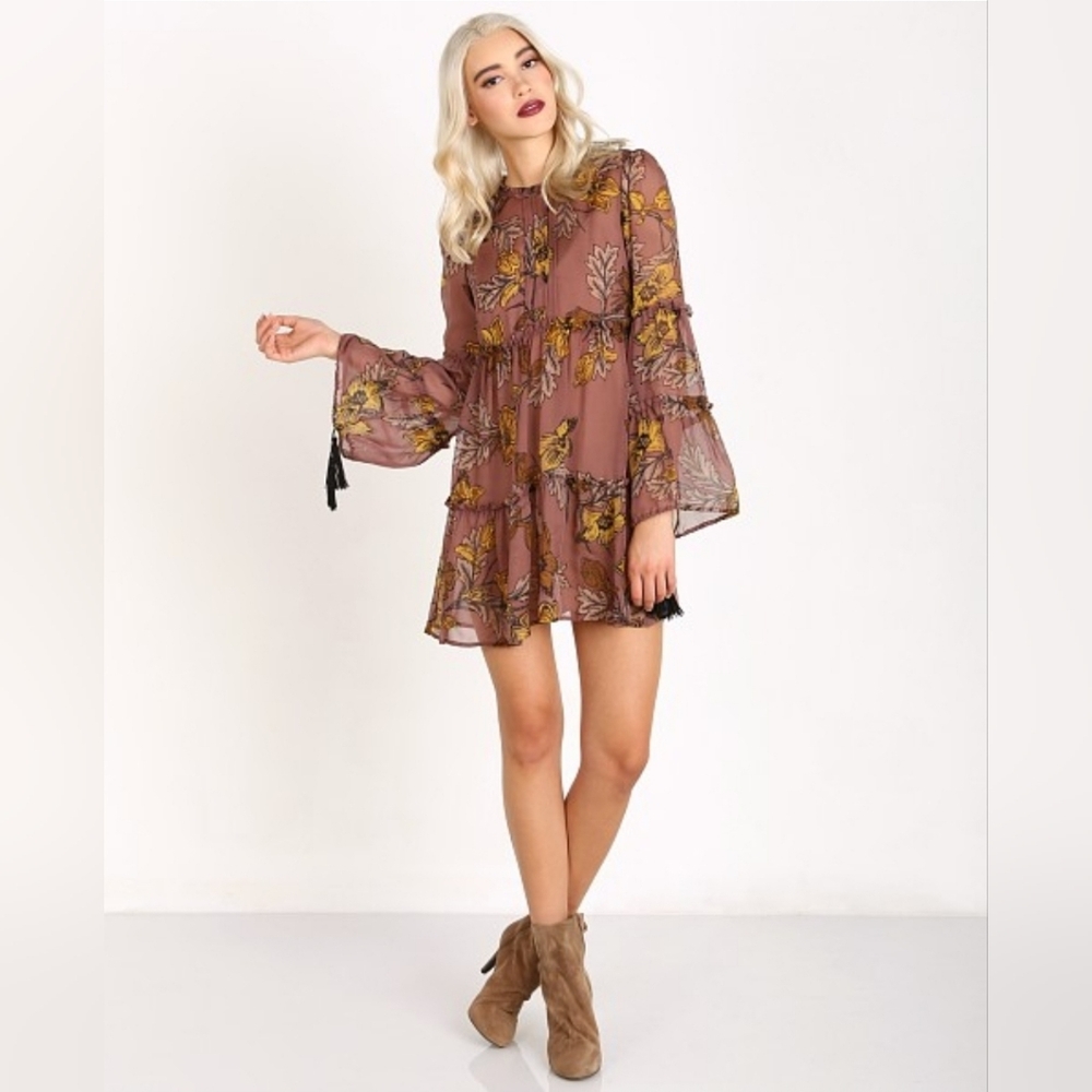 NWT For Love and Lemons Santa Rosa Mini Dress size Medium